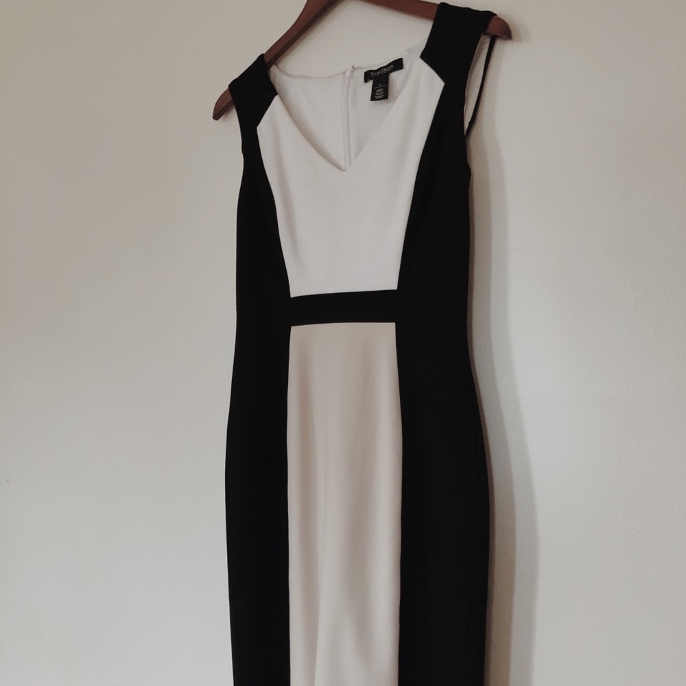 White House Black Market Color Block Dress